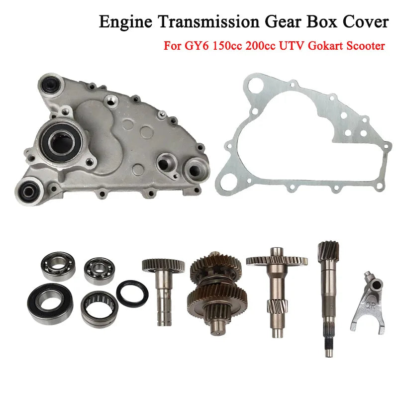 Built-In Reverse Gearbox Side Cover for GY6 125cc to 200cc Go-Karts
