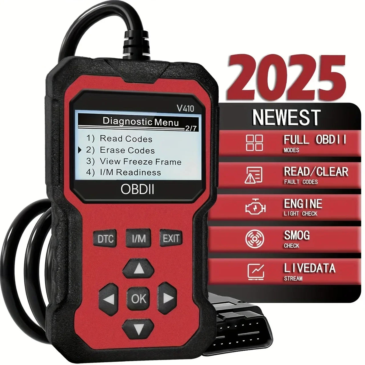 OBD2 Automotive Scanner Diagnostic Tool Engine Fault Recognizer for Vehicles Since 1996