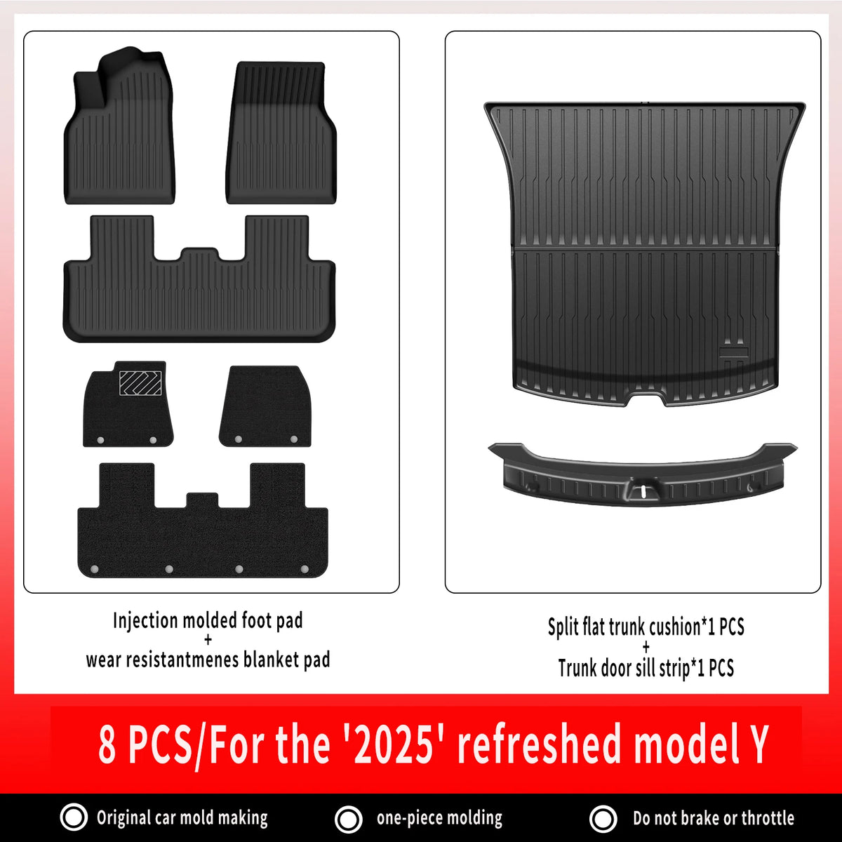 All-Weather TPE Floor Mats & Cargo Liner for Tesla Model Y 2025+ - image 25