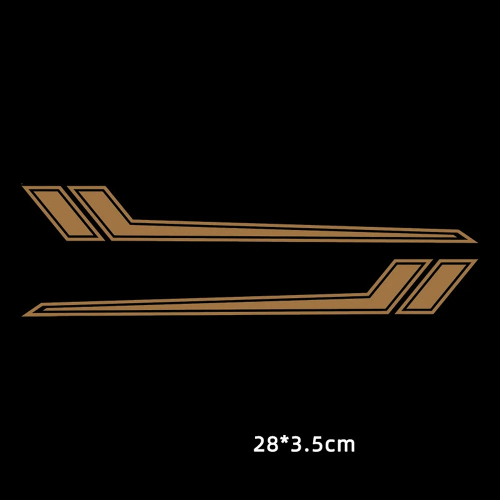 Universal Reflective Motorcycle Front Fender Decal, Waterproof - view 10