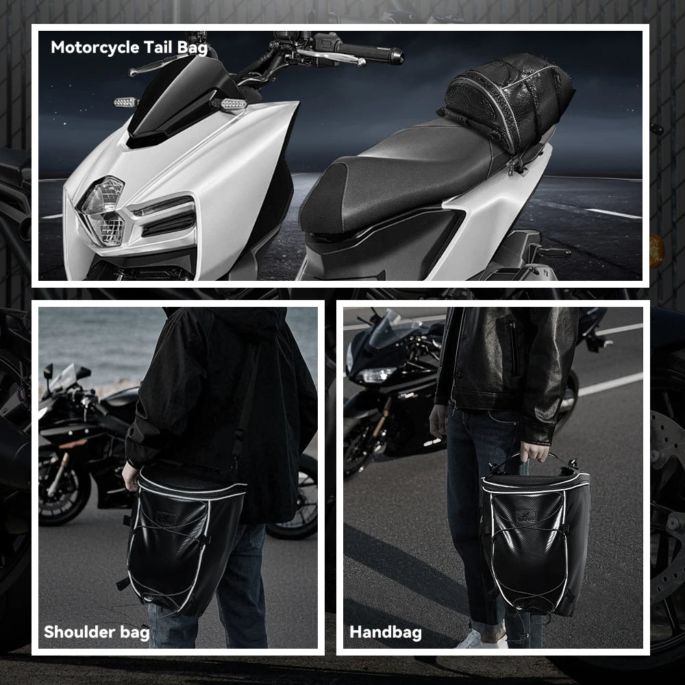 Waterproof Motorcycle Tail & Helmet Bag - image 14