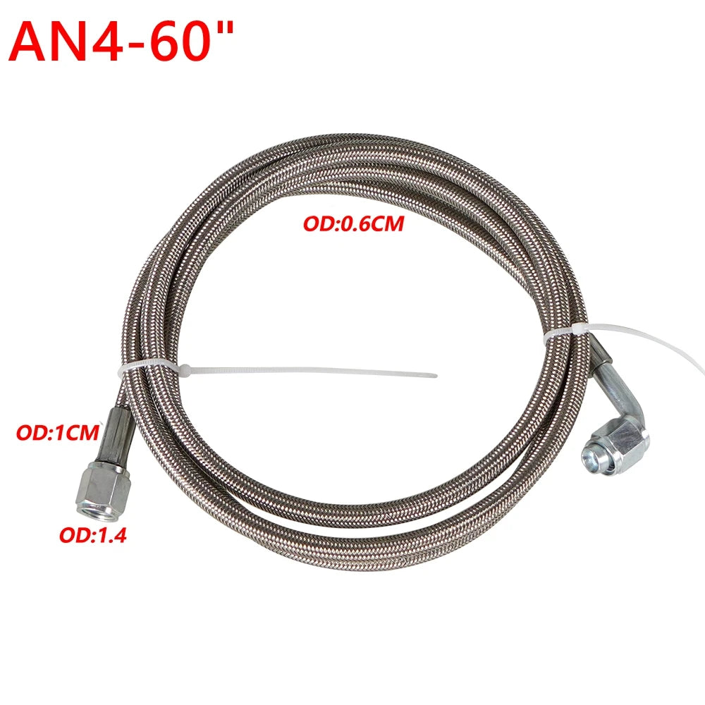 AN4 Braided Turbo Oil Feed Line Kit, 12 to 60 Inch - view 9