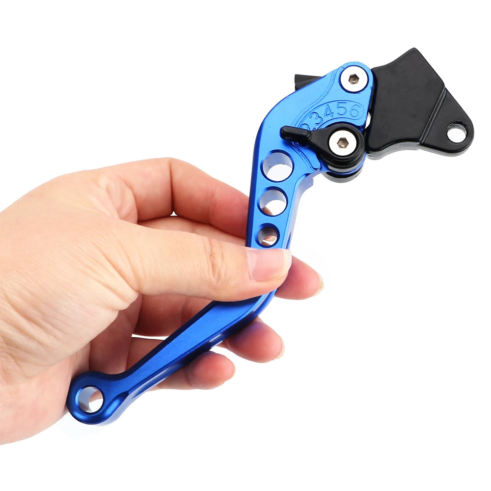 Universal Motorcycle Brake Levers Motorcycle Front Disc Rear Drum Brake Accessories Modified Horn Adjustable Hand Lever GY6