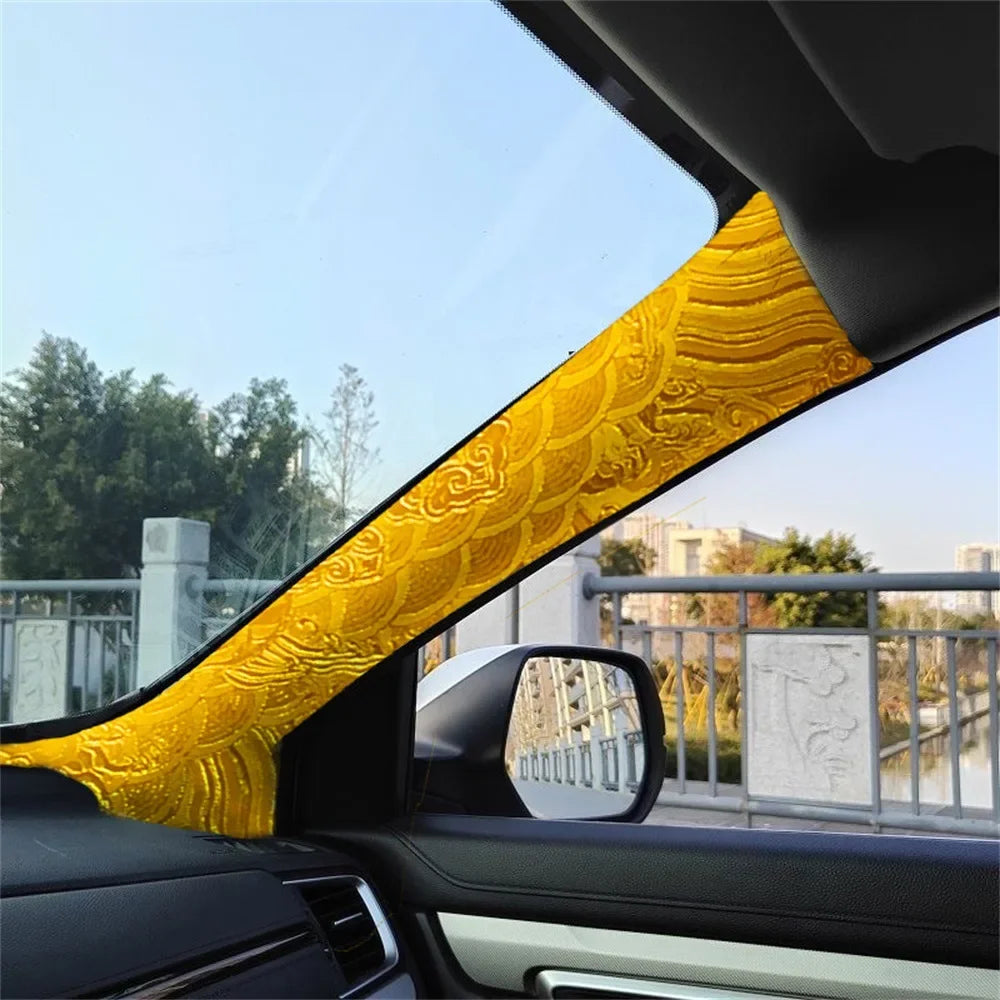 Self-Adhesive Pillar and Headliner Fabric Wrap, 59 x 19.7 in