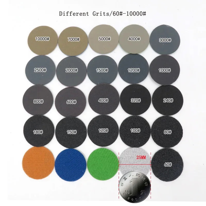 1-Inch Hand Sanding Block with Sanding Discs