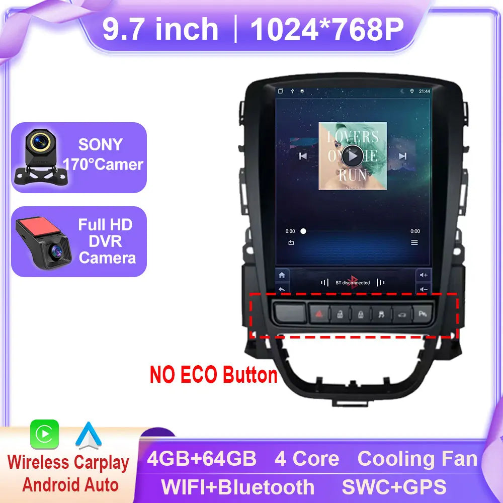 Opel Astra J 9.7-Inch Car Multimedia System with Android Auto & GPS - image 8