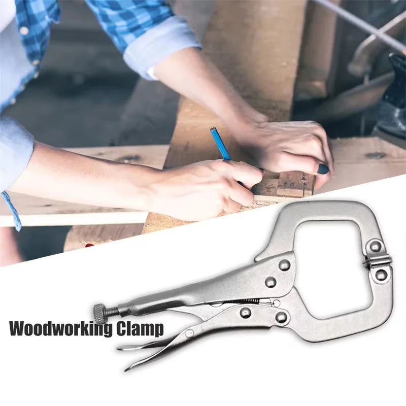 1/2 Pcs 6in Heavy-Duty Locking C-Clamp Pliers, Adjustable Welding Clamp
