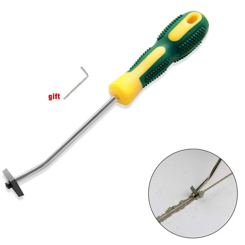 Tile grout remover drill bit, tungsten steel cleaner for floor and wall seams