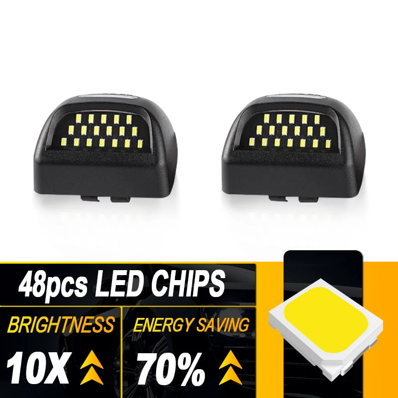 T10 LED License Plate Light with Canbus Error-Free for Chevy GMC - image 2