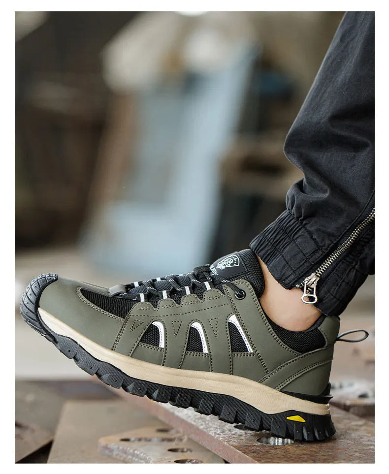 Men's Lightweight Steel Toe Slip-Resistant Work Boots - image 25