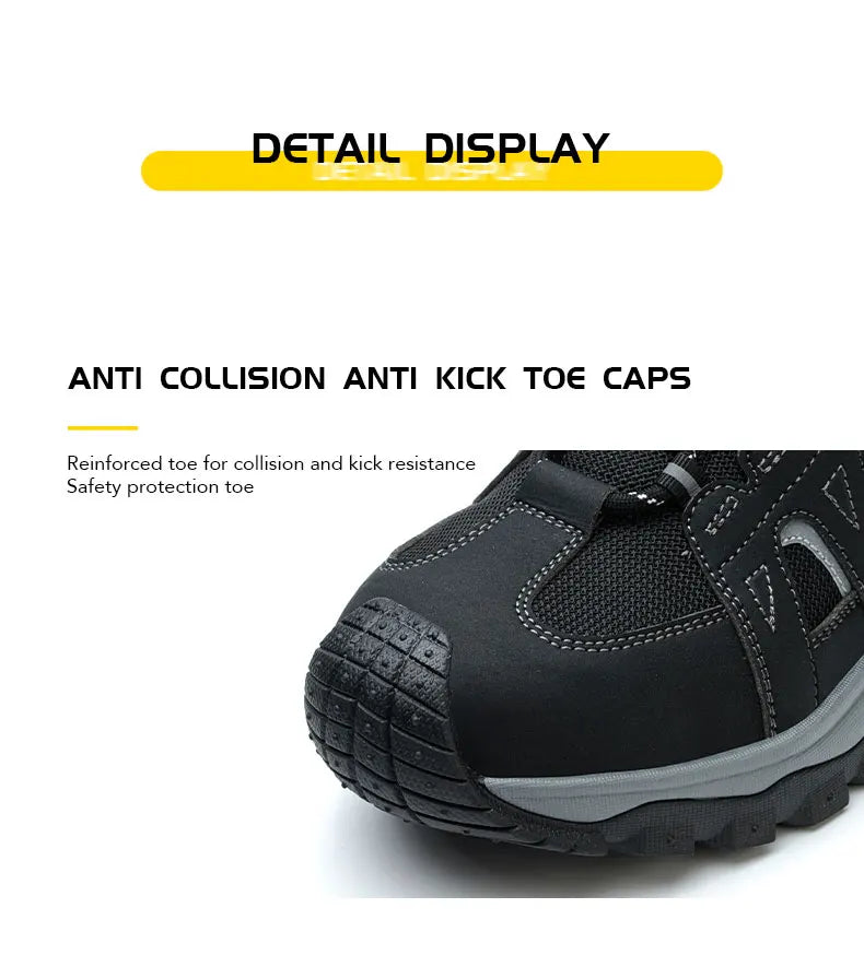 Men's Lightweight Steel Toe Slip-Resistant Work Boots - image 18