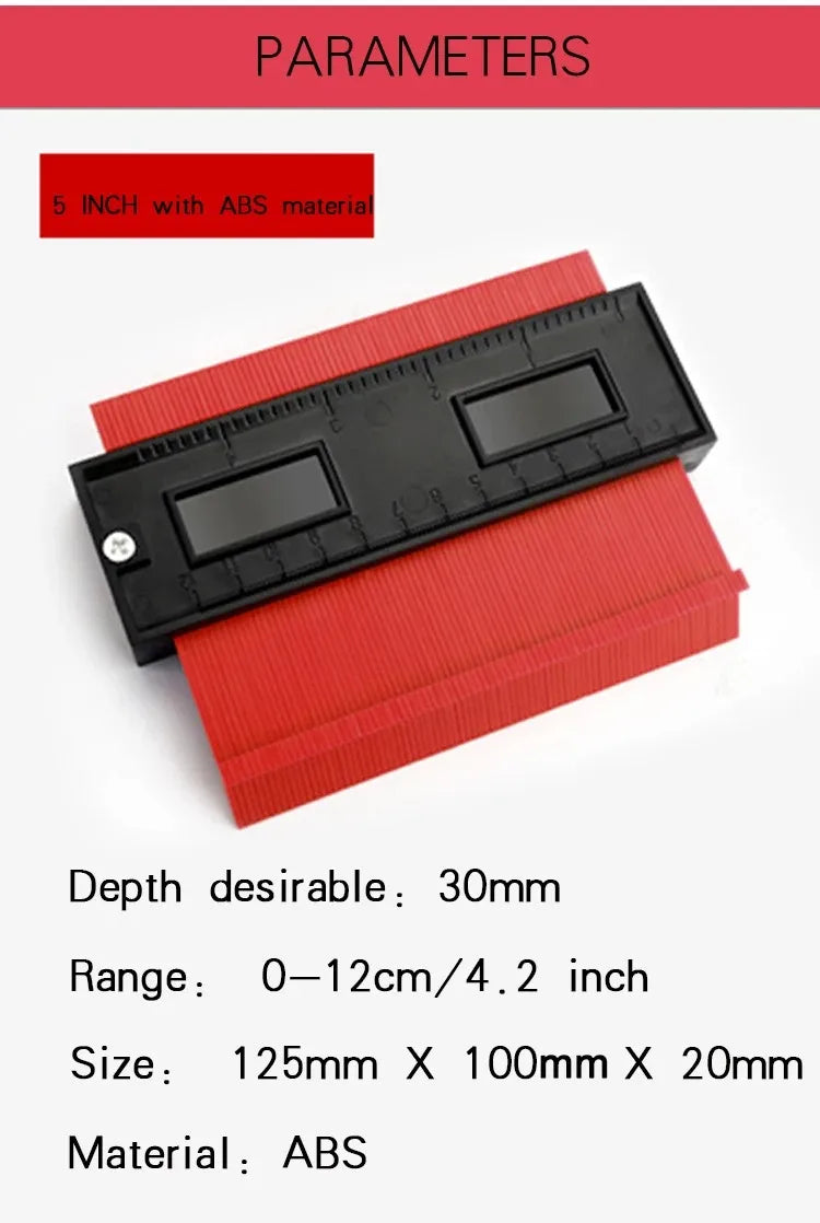 Contour Gauge Profile Duplicator for Woodworking Tile Cutting Template - image 10