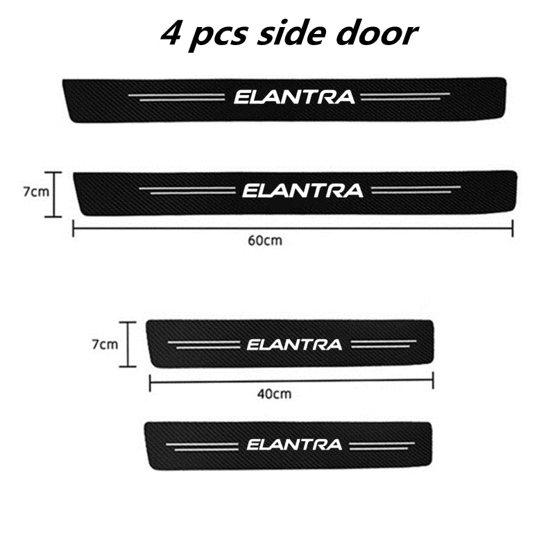 60 x 7cm Carbon Fiber Door Sill Protector for Hyundai Elantra 2021-2023 - view 11