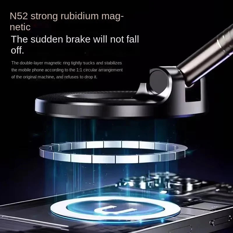 Magnetic Car Phone Holder - 360° Rotating Dashboard & Windshield Mount - image 3