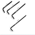 Hi-Spec 1/2 In Extra Long L Bar Breaker Bar Socket Wrench Handle CR-V Steel Anti Rust 250—500mm for Auto Repair Garage Hand Tool