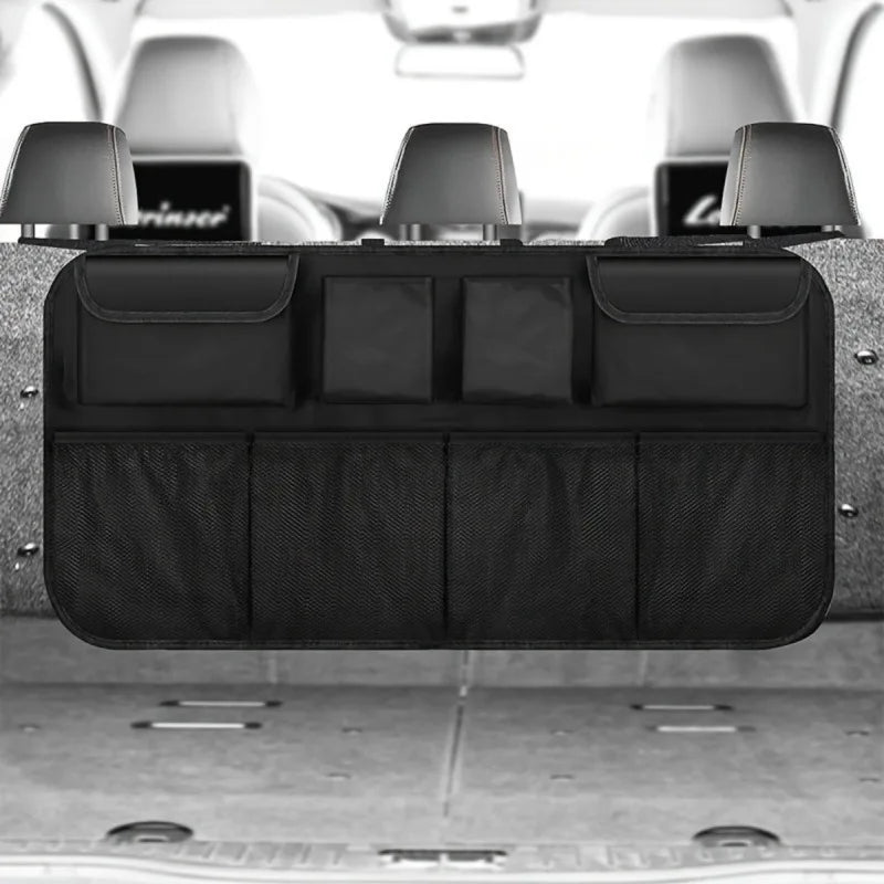 Oxford Cloth Seat Back Storage Bag with Mesh Pocket