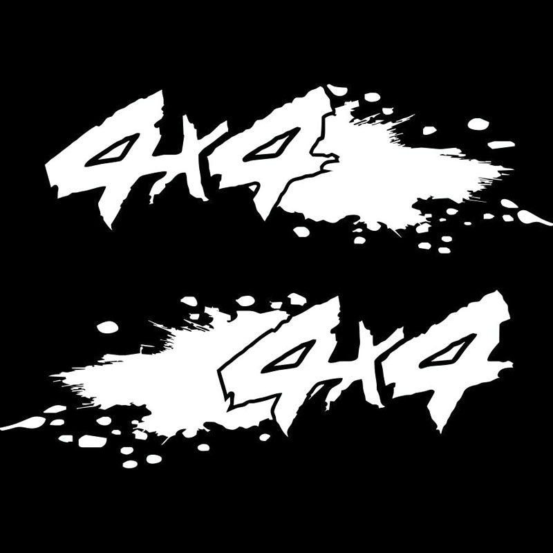 4x4 Off Road Vinyl Sticker for Car and Motorcycle, 4 Sizes, 5 Colors