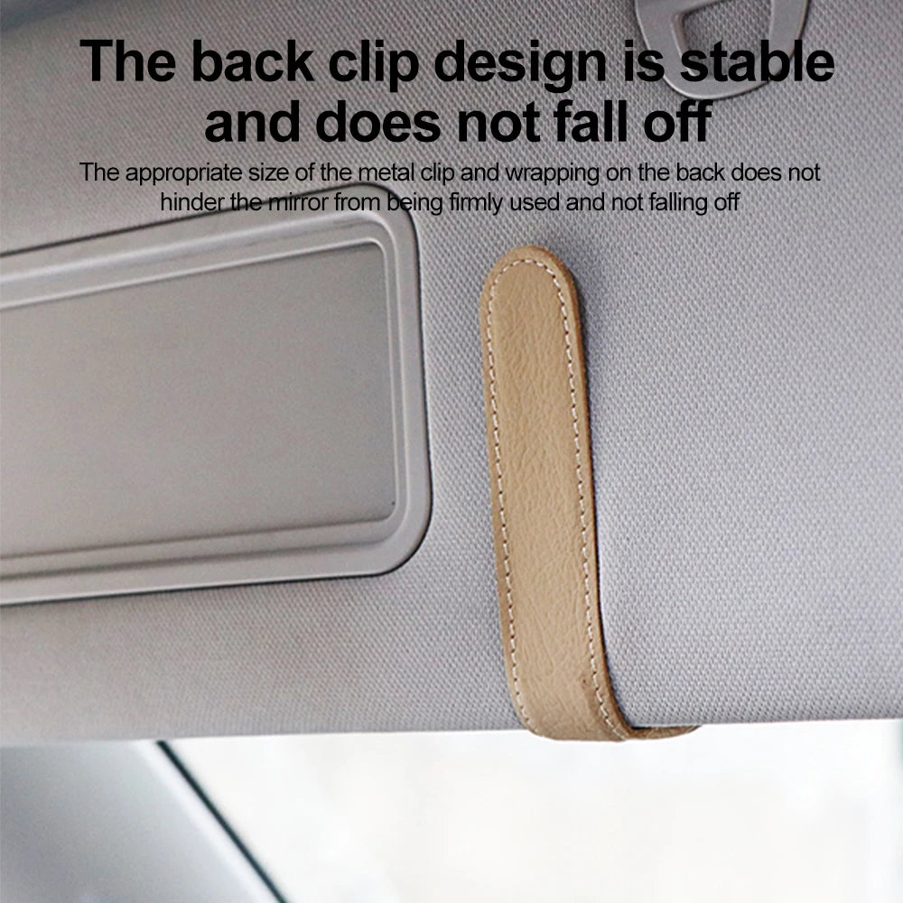 Universal Car Sunglasses Clip Card Ticket Holder Stand Fastener Pen Case Eyeglasses Sun Visor Car Accessories