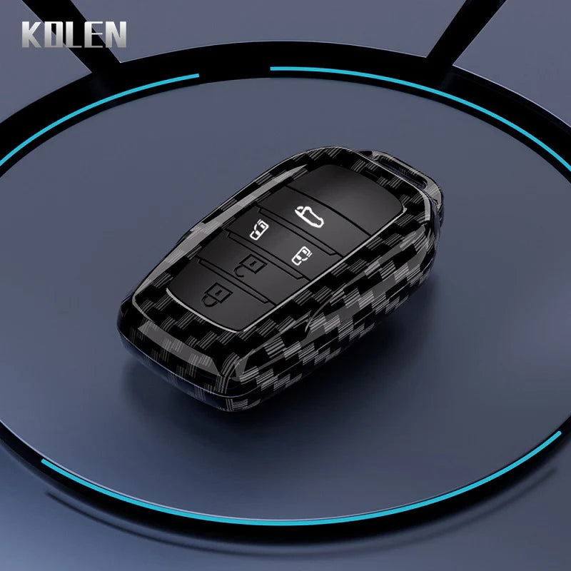 Carbon Fiber Key Fob Cover for Toyota Camry RAV4 Sienna - image 16