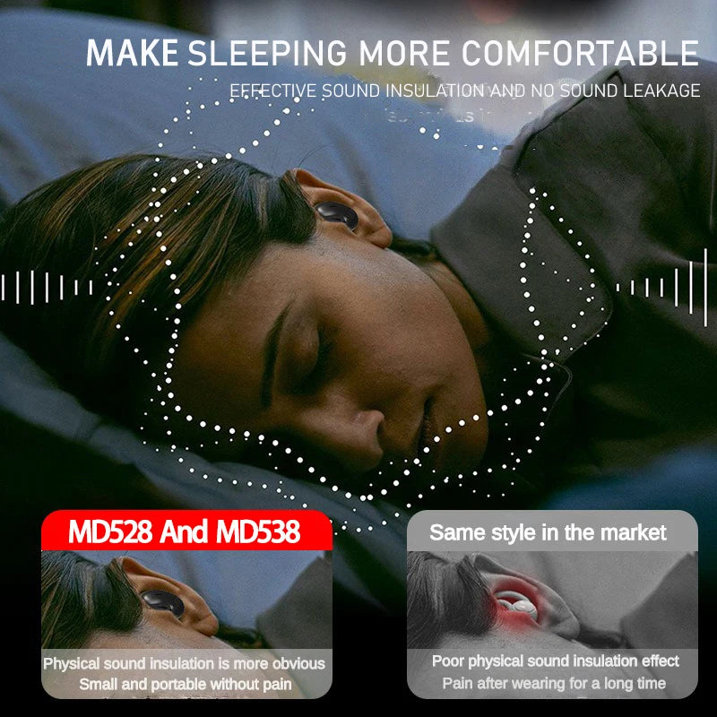 SK Ultra-Thin Wireless Sleep Earbuds, Bluetooth 5.3 - image 2
