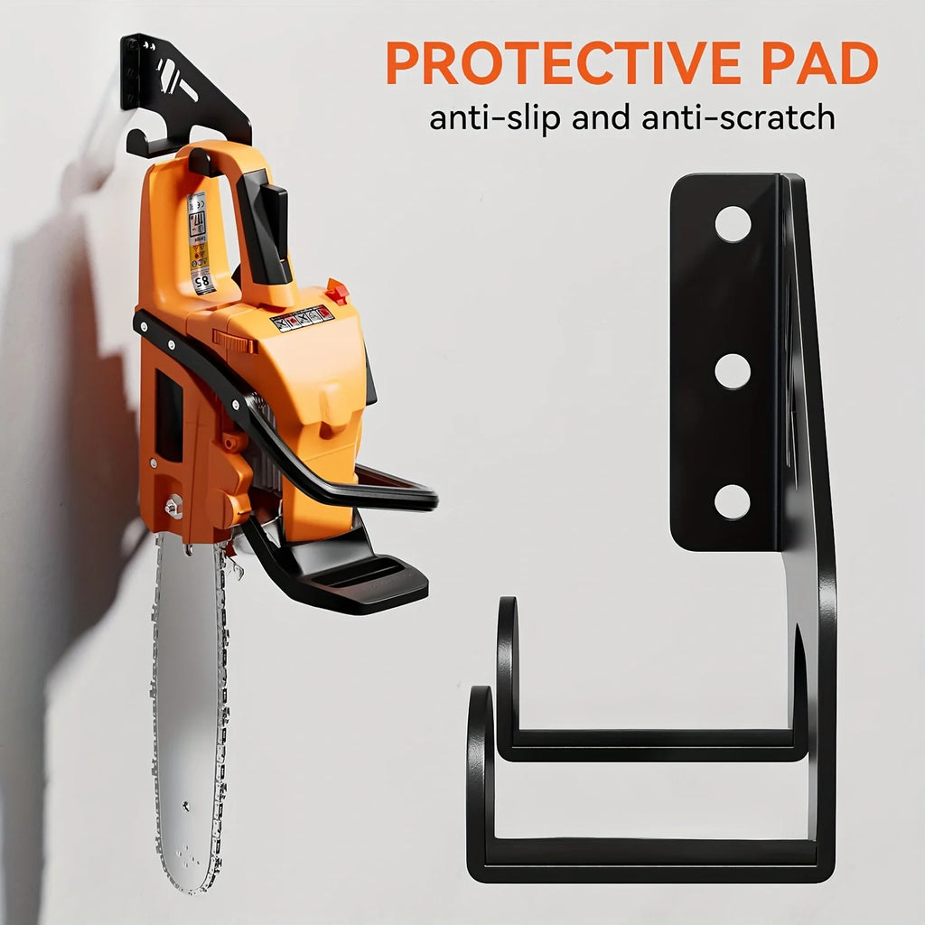 Heavy-Duty Wall-Mounted Chainsaw Hook Bracket