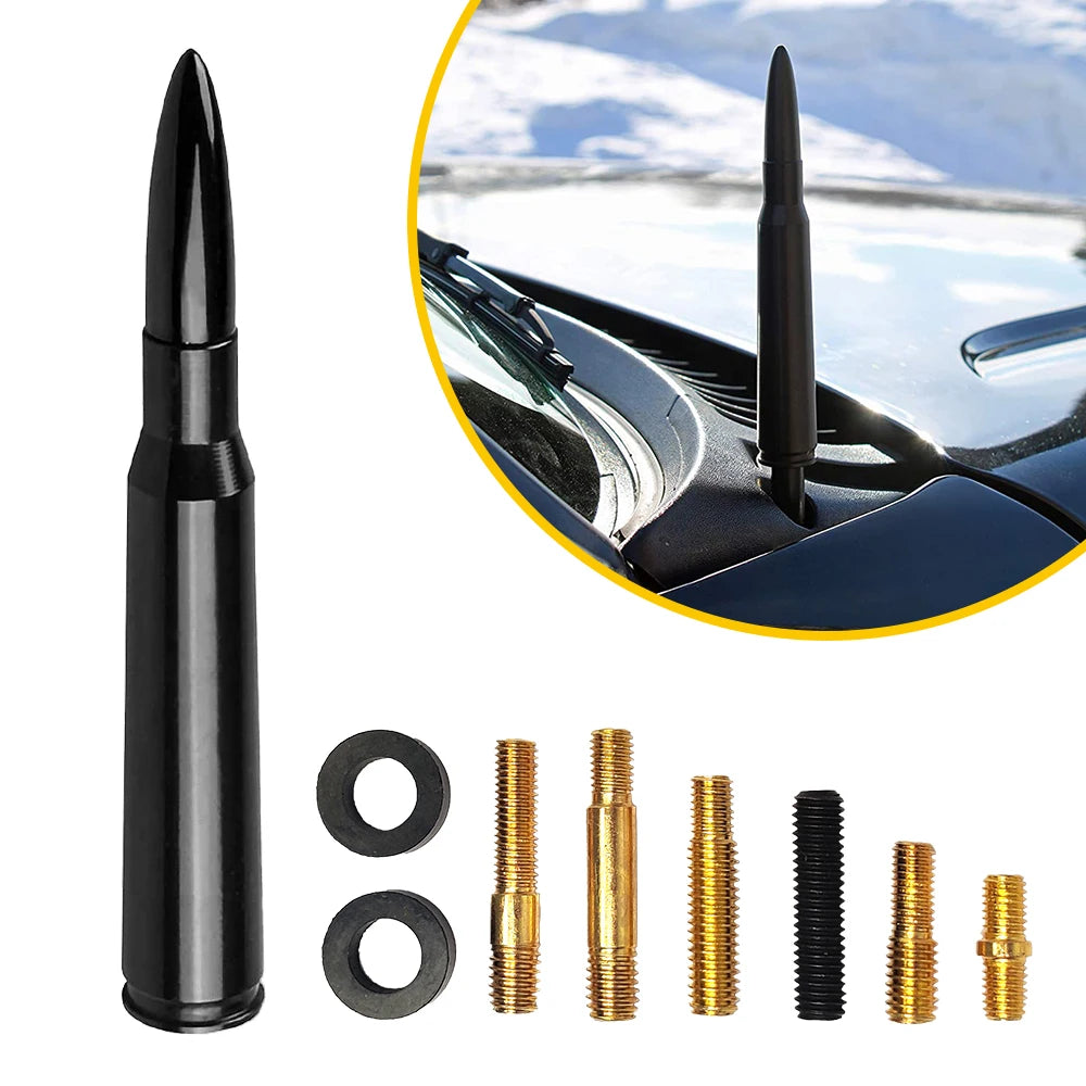 14cm Universal Car Roof Bullet Antenna, AM/FM Short Aerial - view 4