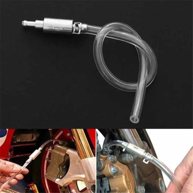 Hydraulic Brake Bleeder Hose Non-Return Valve Lockable Bleeder for Car Motorcycle Vehicle Maintenance