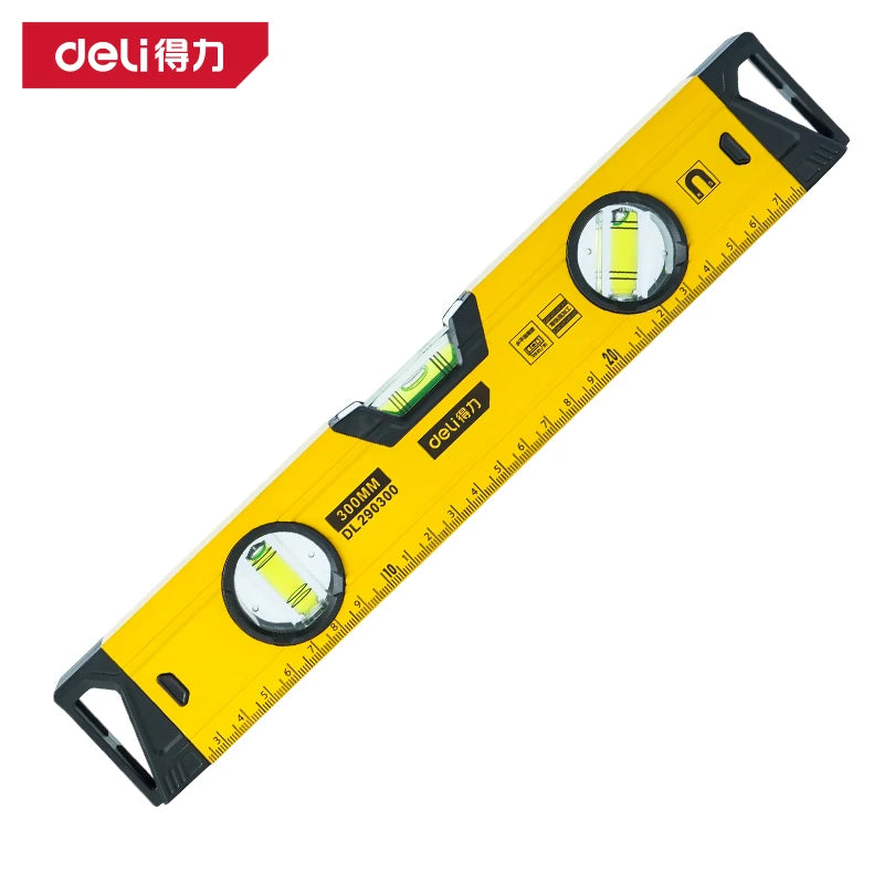 Magnetic Torpedo Spirit Level, 3 Vials, Aluminum Shockproof Bubble Level
