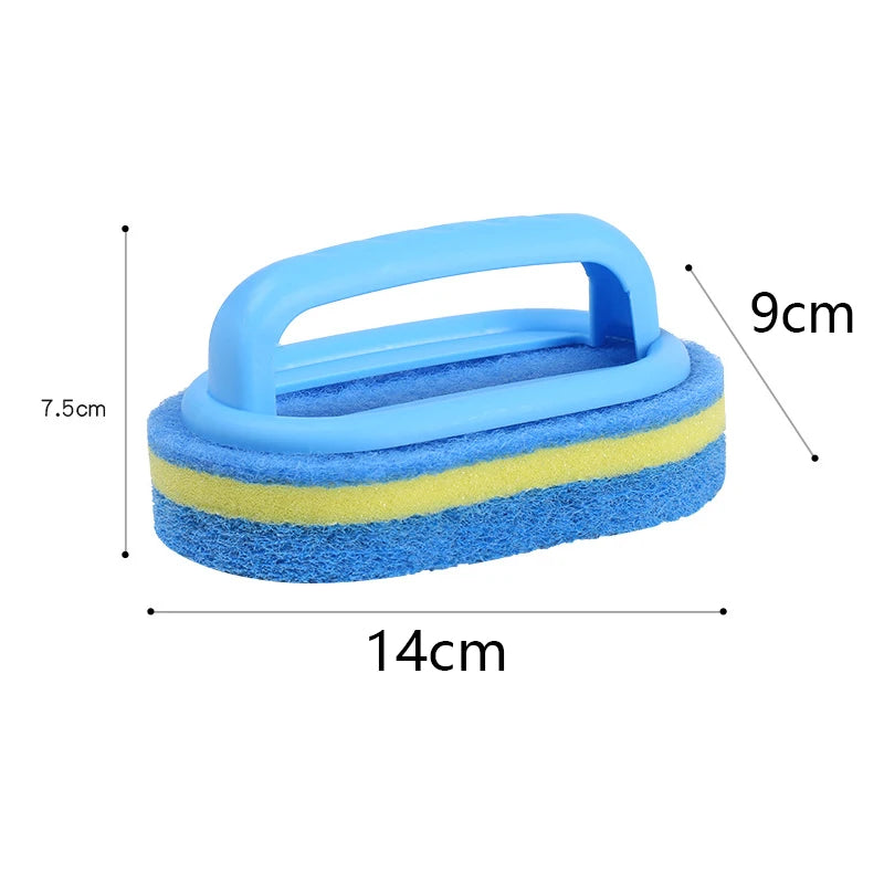 Sponge Scrub Brush with Handle – Bathtub & Tile Cleaner