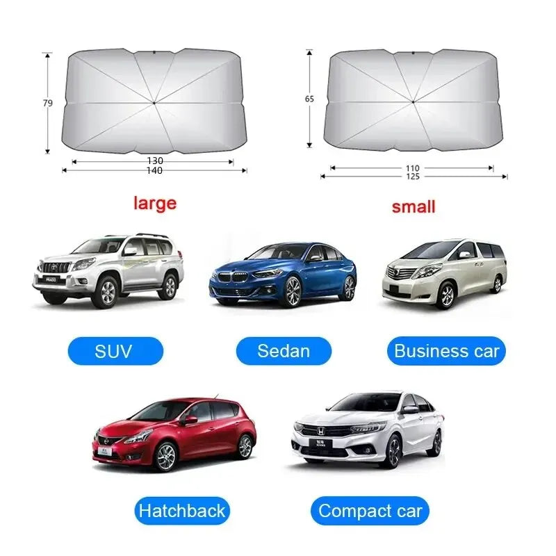 Car Sunshade Umbrella - Foldable Windshield Sun Protector - image 6