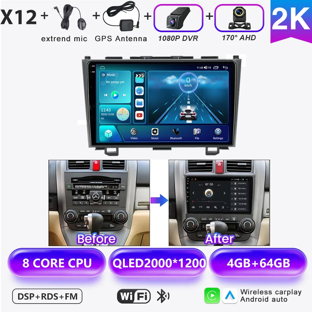 Honda CR-V 2007-2011 Multimedia Nav Radio - Android Auto & CarPlay - image 18