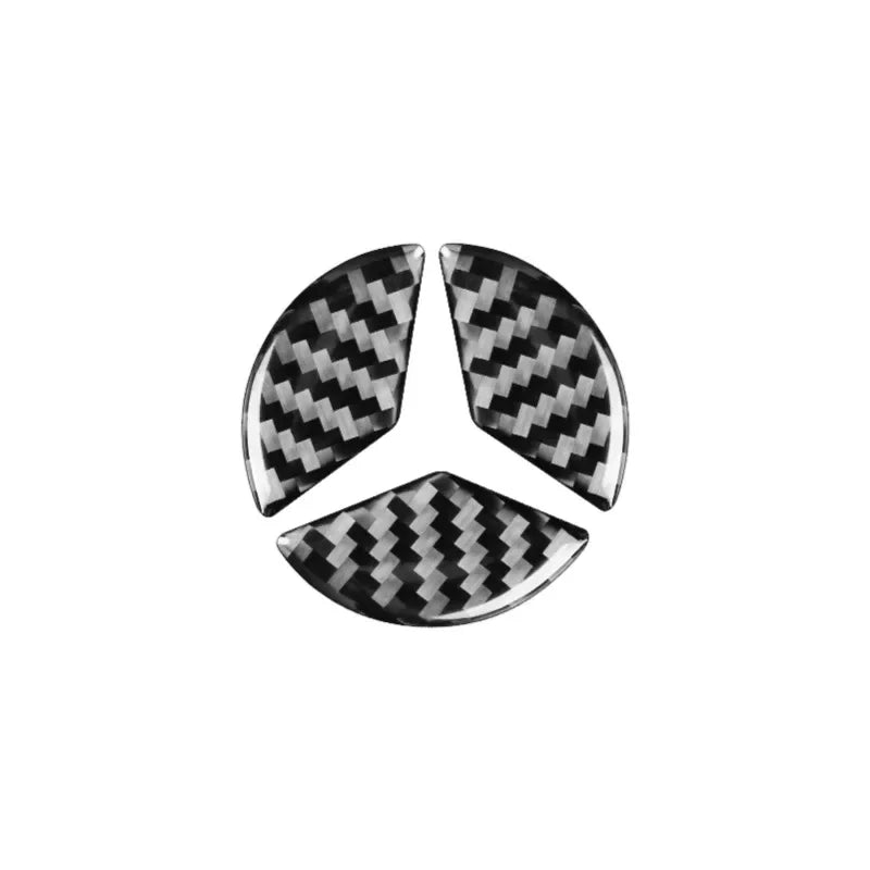 Carbon Fibre Steering Wheel Airbag Cover Trim for Mercedes-Benz CLA and GLA - view 4