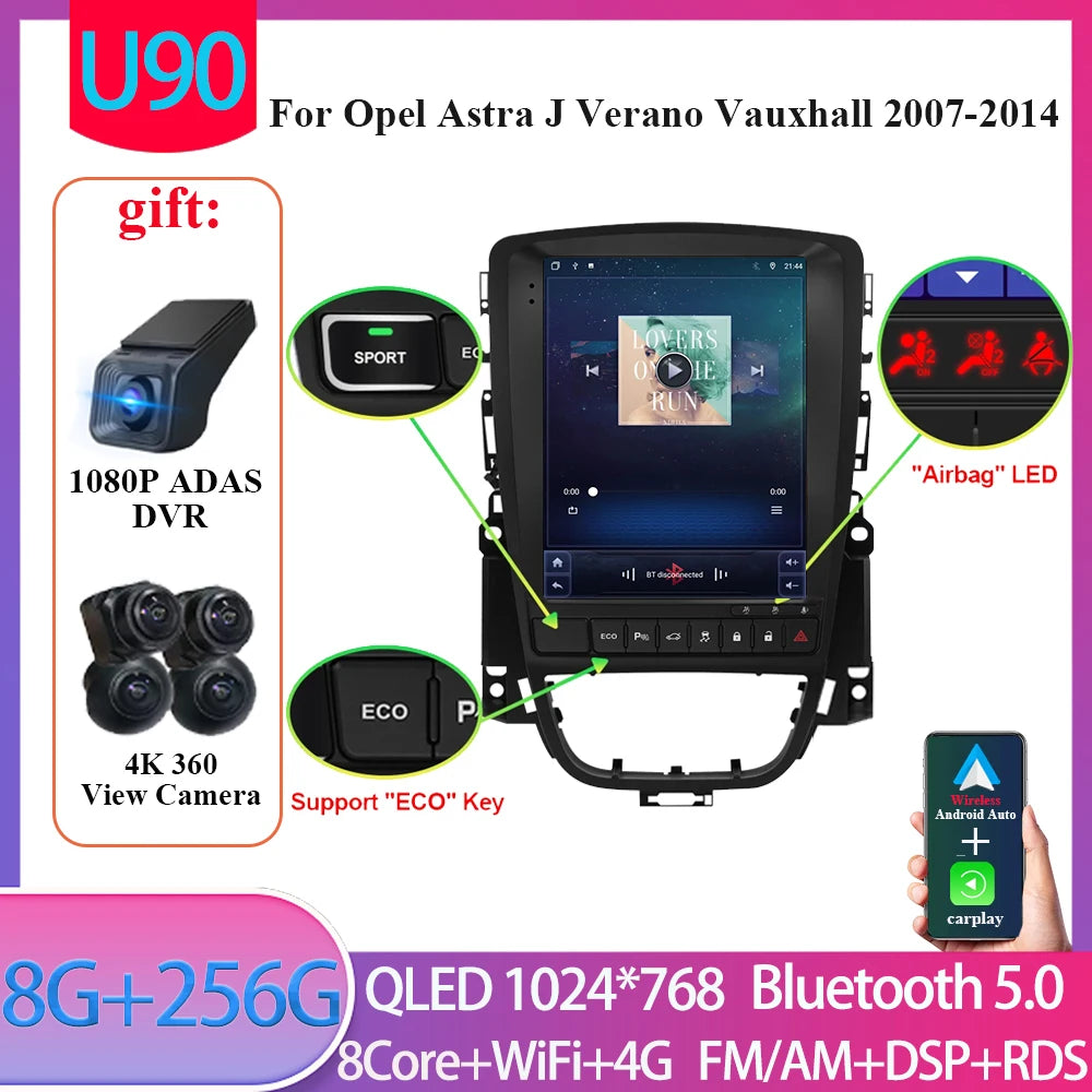 9.7" Android Car Multimedia Player for Opel Astra J & Vauxhall - image 11