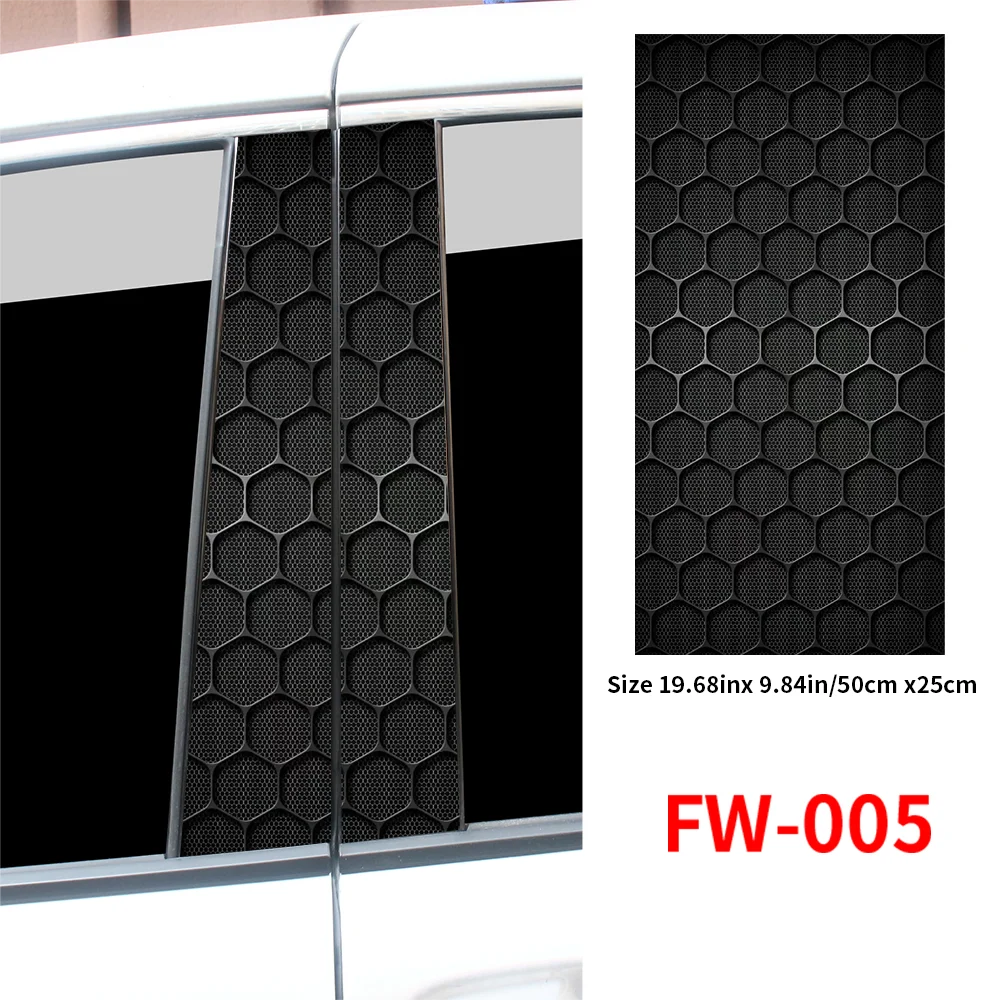 Waterproof Vinyl Honeycomb Car Stickers for B Pillar & Door Decals - image 9