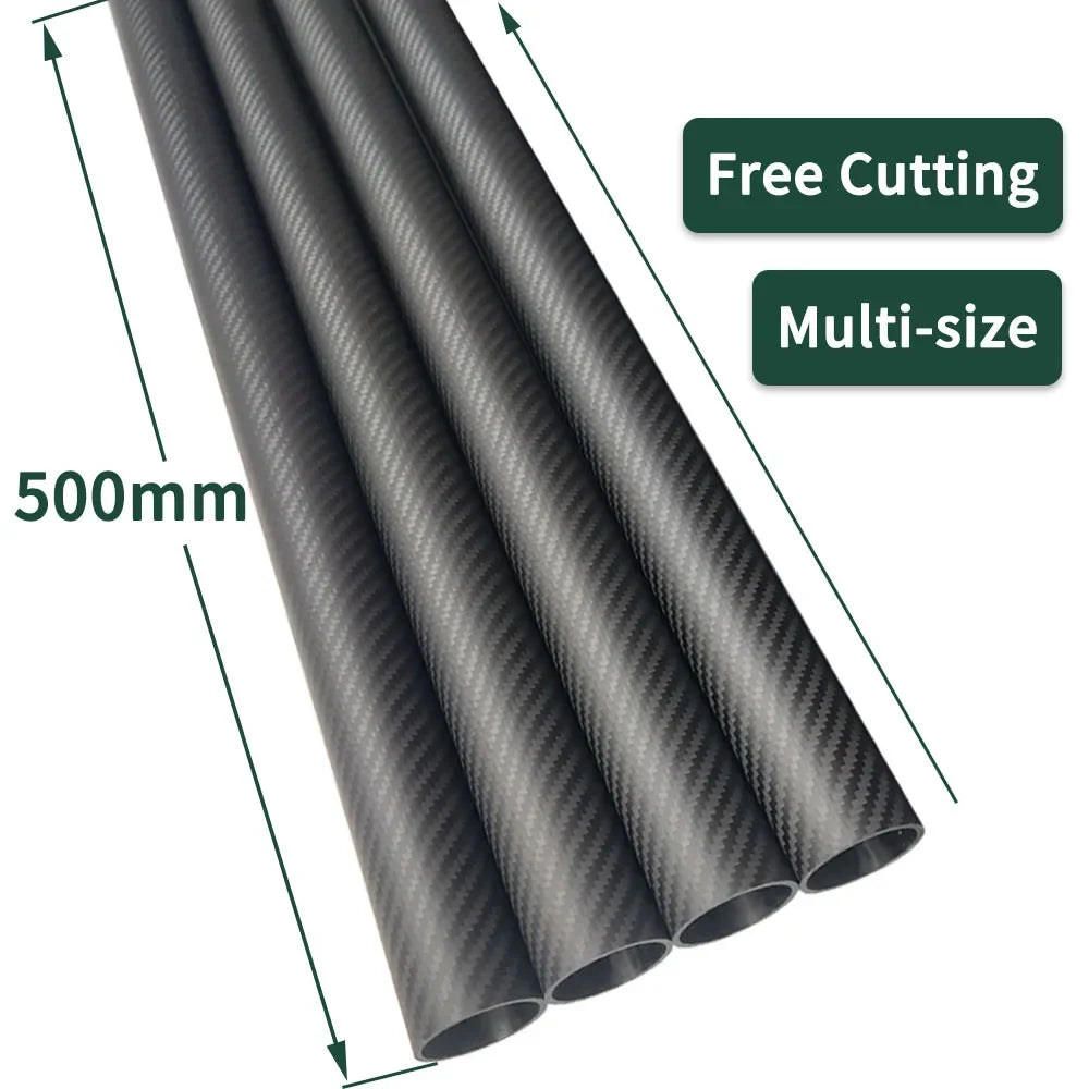 500mm Carbon Fiber Tubes - High Strength 2-Pack - image 5