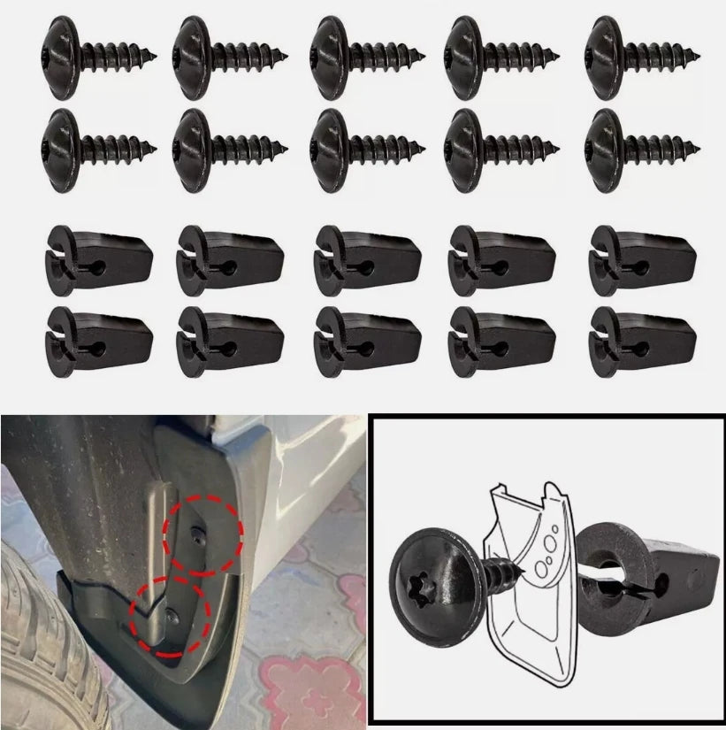 10 Pairs Fender Chassis Trim Mounting Bolts For Vw Torx Screw Bolt Bumper Arch Mud Flaps Splash Guards Undertray Trim Fixing