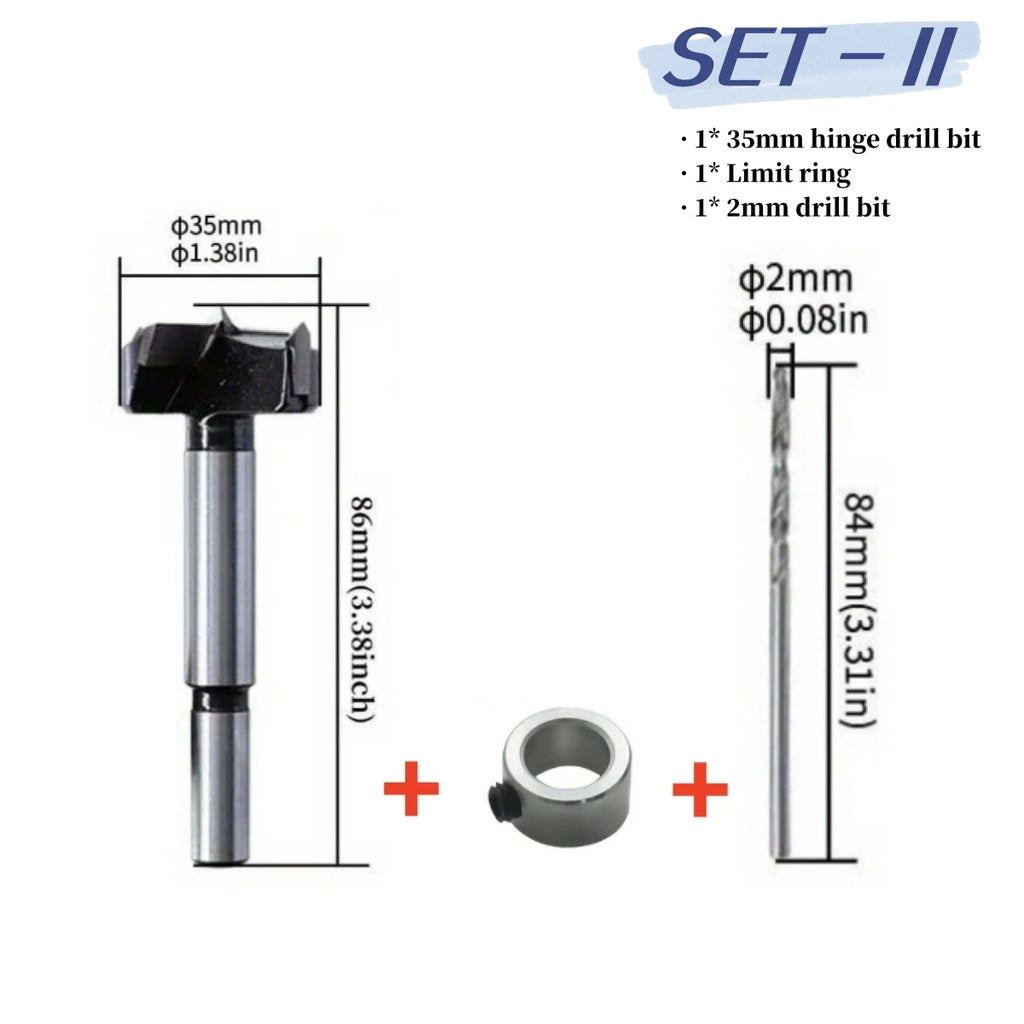35mm Hinge Drilling Jig with Forstner Bit for Woodworking - image 17