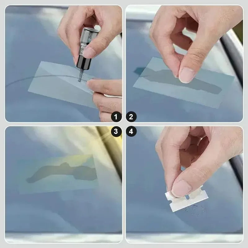 Invisible Windshield Crack Repair Kit - DIY Auto Glass Fix for Chips & Scratches! Save $$$ on Car Window Restore Resin