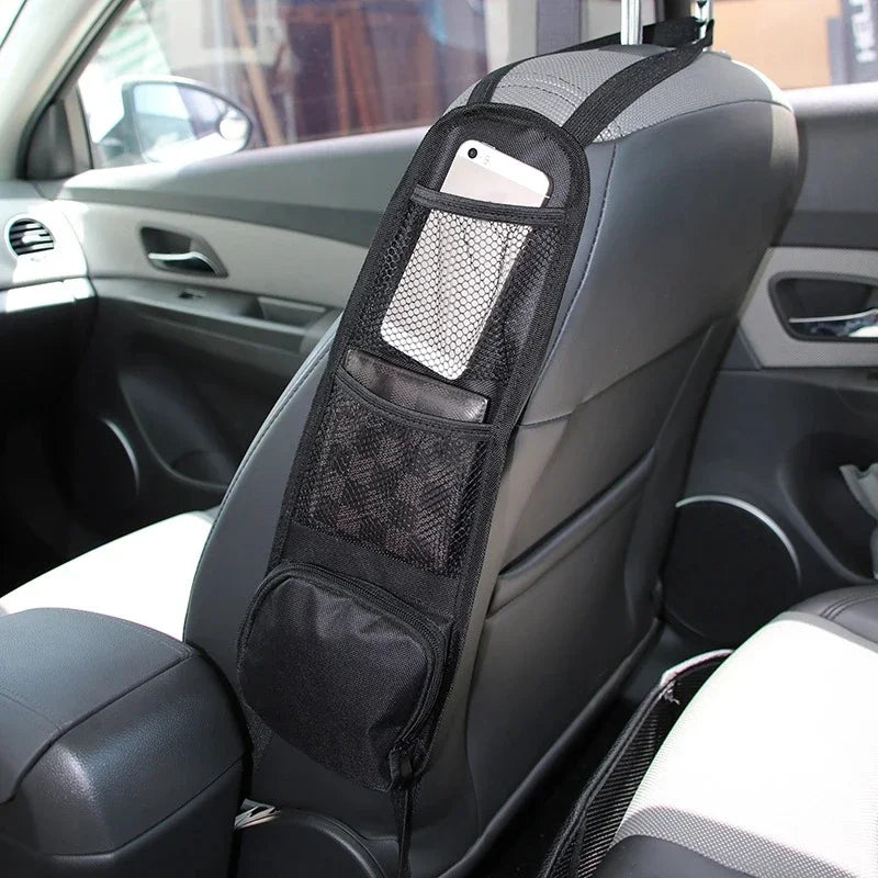 Car Seat Side Hanging Organizer with Cup Holder and Mesh Pocket