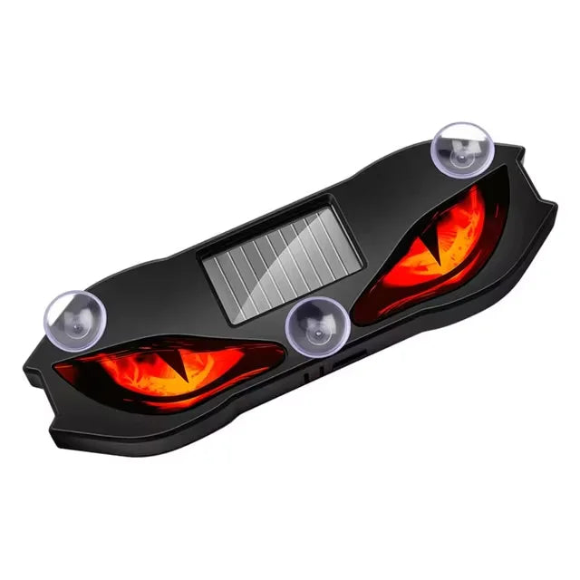 Solar Car Warning Light, Flashing Demon Eye Safety Signal Light
