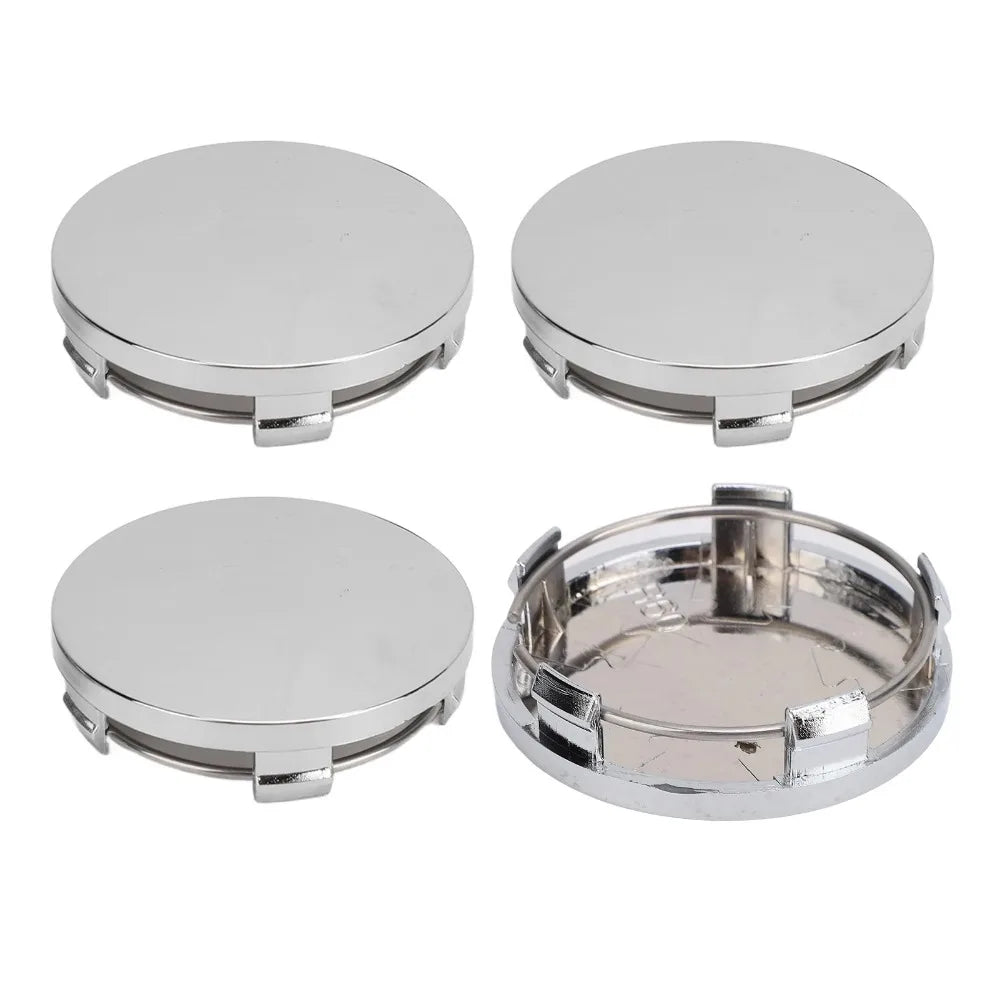 60mm ABS Snap-In Wheel Center Caps, Universal 4-Pack