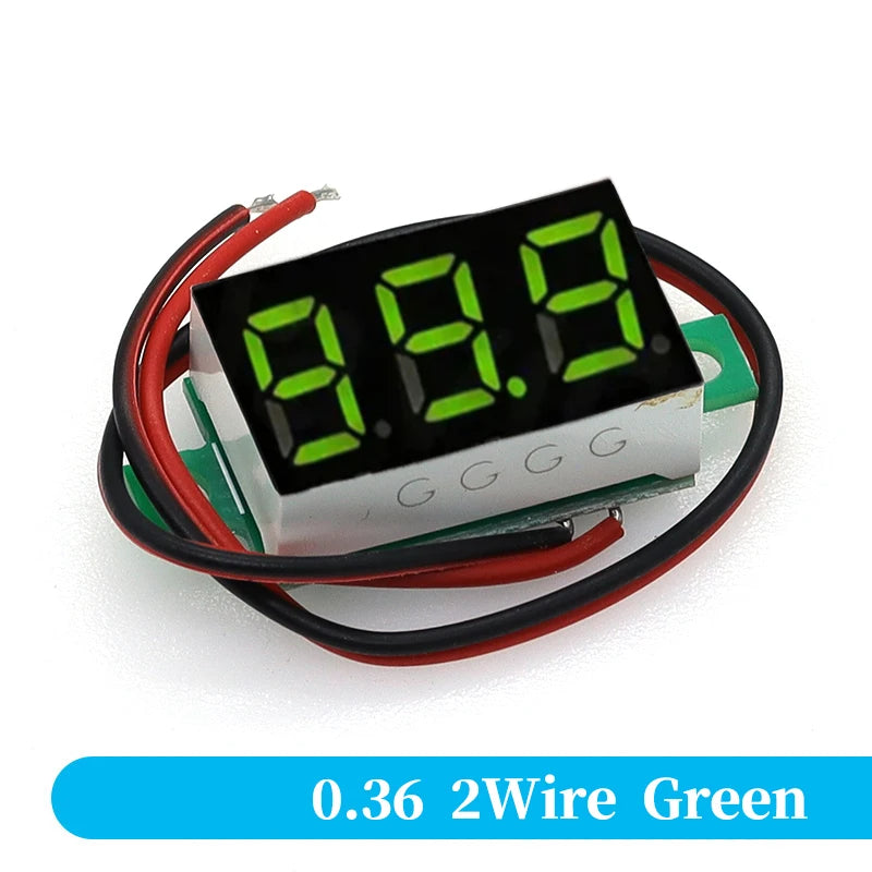 Digital DC Voltmeter 0-100V with LED Display for Car Battery - image 6