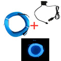 1M/5M Car Interior Led Decorative Lamp EL Wiring Neon Strip For Auto DIY Flexible Ambient Light USB Party Atmosphere Diode