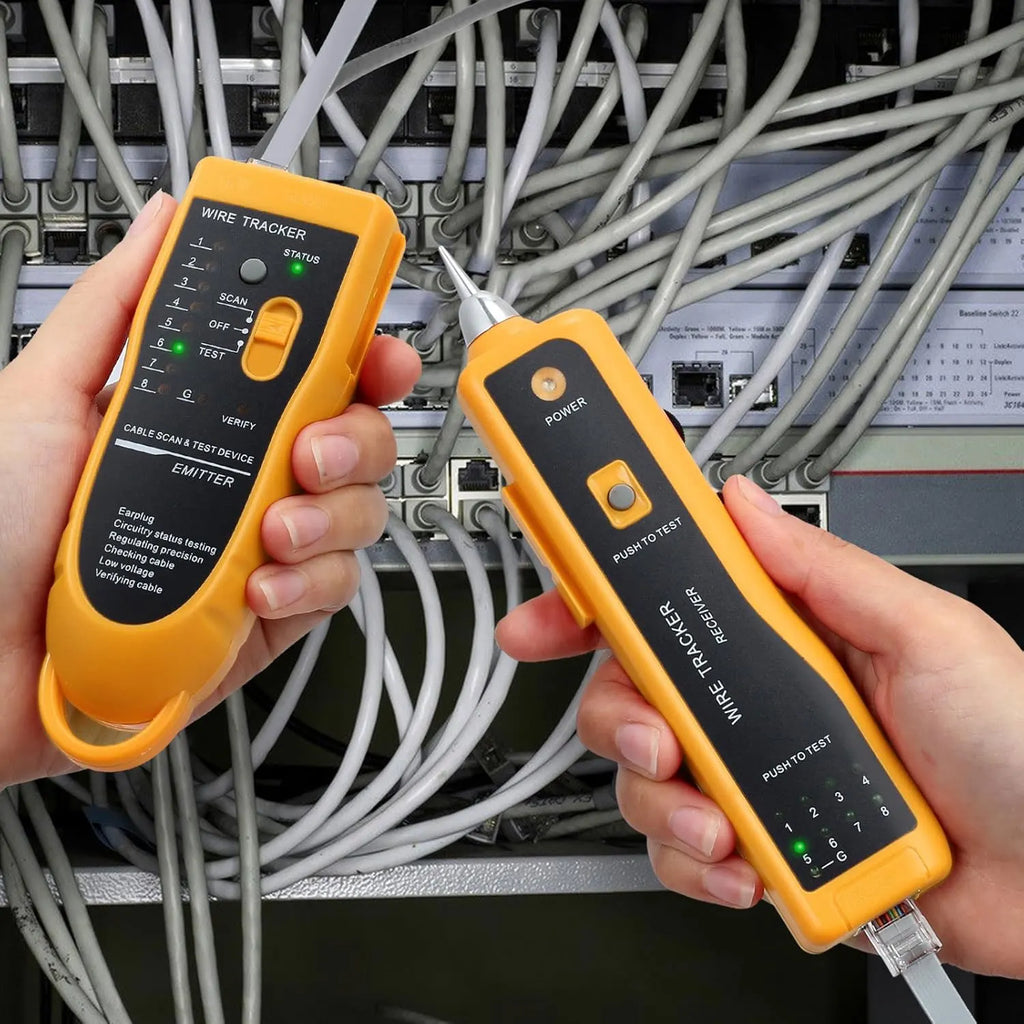 Ethernet LAN Network Cable Tester RJ11 RJ45 Cat5 Cat6 Telephone Wire Tracker Tracer Toner  Detector Line Finder