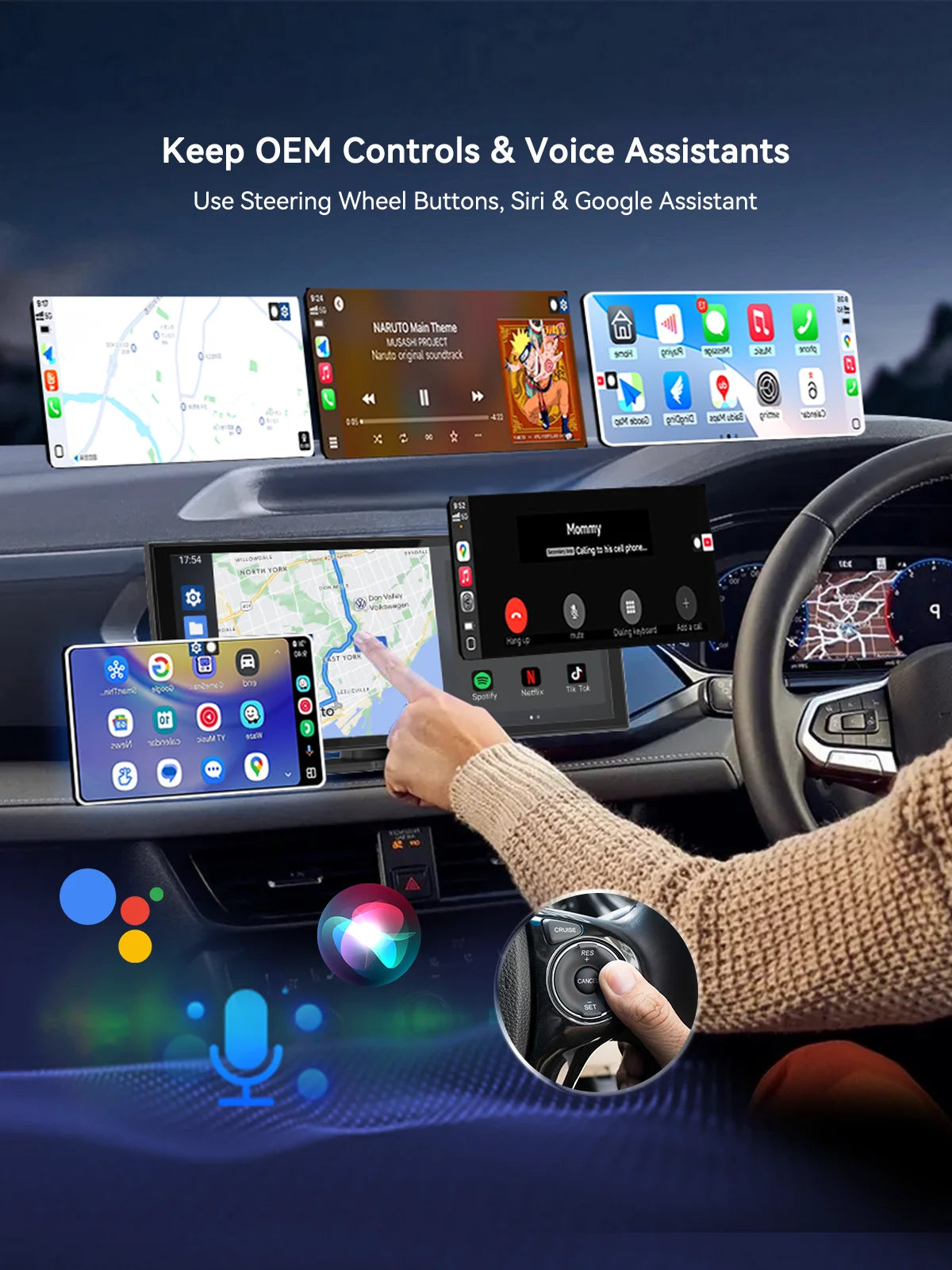 2-in-1 Wireless CarPlay & Android Auto USB-C Dongle - image 4