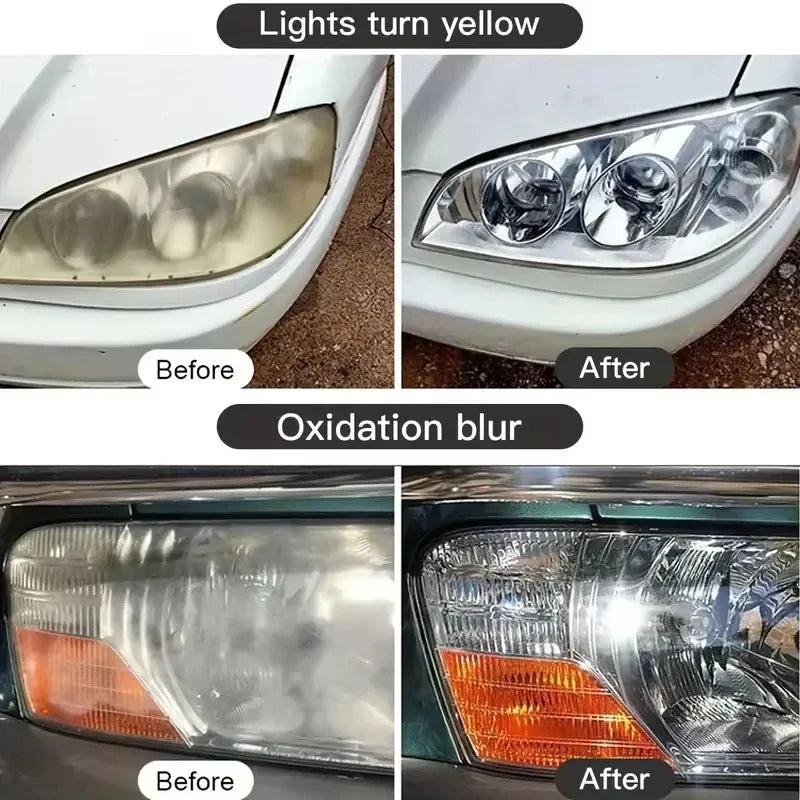 Headlight Restoration Polishing Kit for Yellowed Lenses