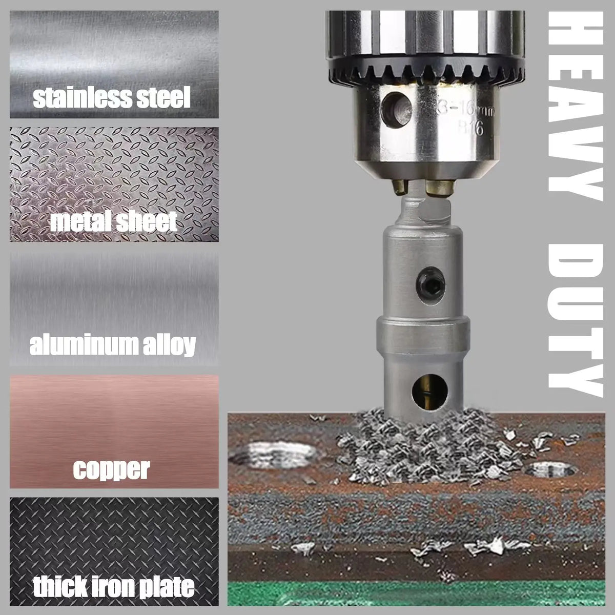 Carbide Hole Saw 12-300mm Core Drill Bit for Stainless Steel Metal - image 13