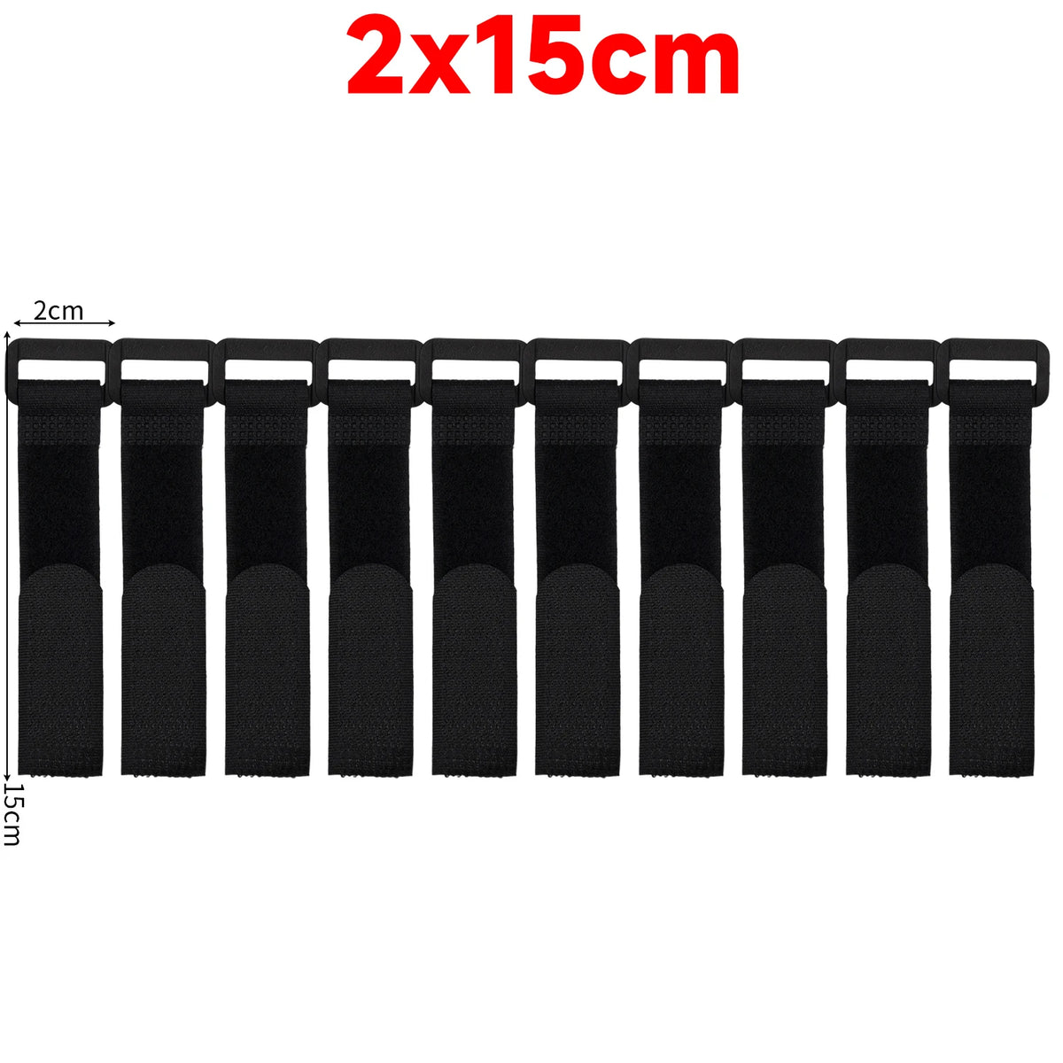 Reusable Hook and Loop Cable Ties, Adjustable Nylon Straps, 10-100 Pcs