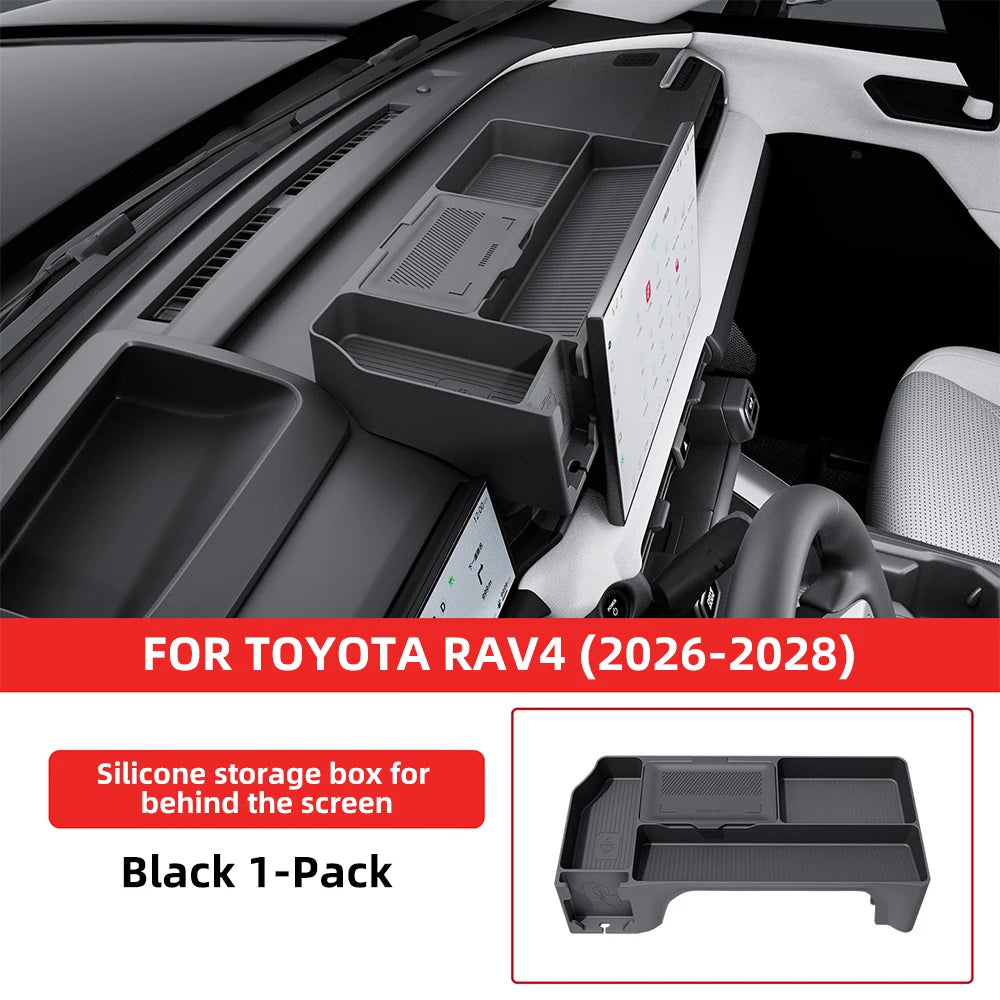 Behind-Screen Storage Organizer for Toyota RAV4 2026-2028