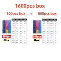 1600/127pcs Heat-shrink Tubing Thermoresistant Tube Heat Shrink Wrapping Kit Electrical Connection Wire Insulation Sleeving